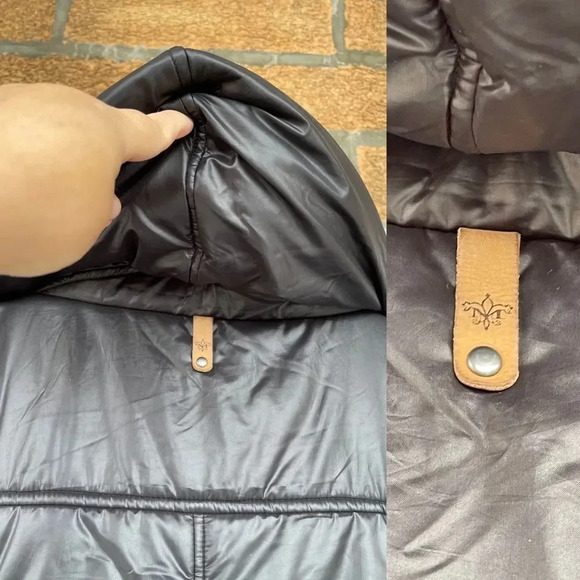 Mackage Black Leather Trim /wool jacket size small - Picture 11 of 17